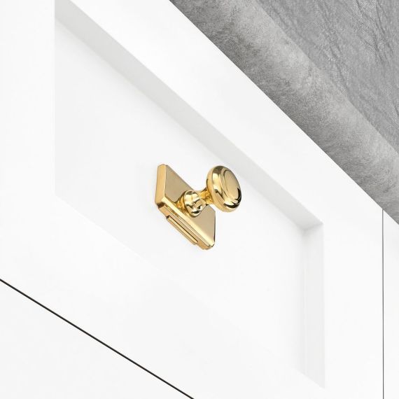 Traditional Classics 3 in. Burnished Brass Knob Backplate Traditional Classics 3 in. Burnished Brass Knob Backplate