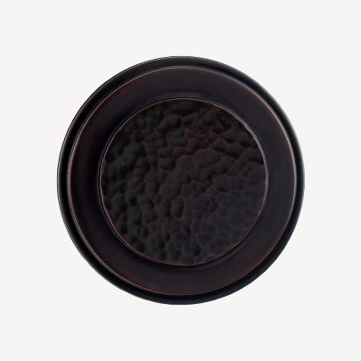 Hand Peened Hammered over Oil Rubbed Bronze Finish Swatch(Finish ID : 12-5)