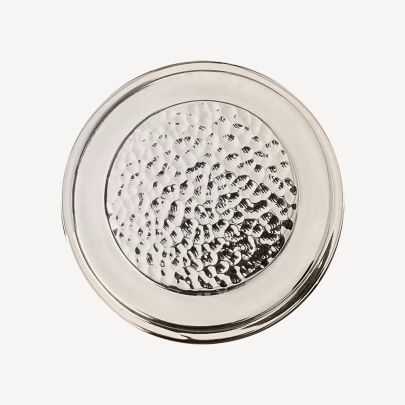 Hand Peened Hammered over Polished Nickel Finish Swatch(Finish ID : 12-8)