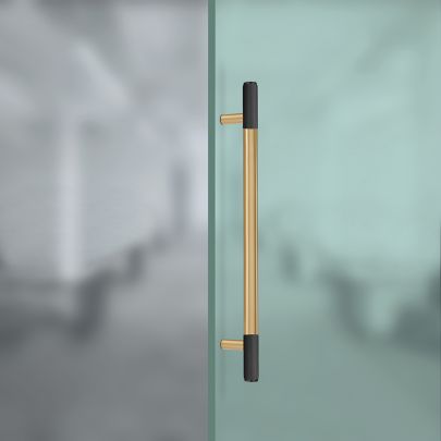 The image shown below is Split Black And Satin Brass finish