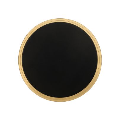 Split Black and Satin Brass Finish Swatch(Finish ID : 49)