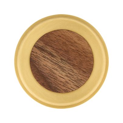 Walnut Wood and Satin Brass(Finish ID : 101)