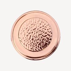Hand Peened Hammered over Rose Gold Finish Swatch(Finish ID : 12-33)