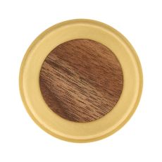 Walnut Wood and Satin Brass(Finish ID : 101)